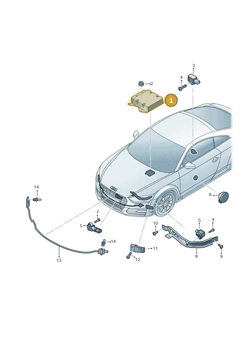 5Q0959655R — Audi TTRS Coupe (2016-2023) diagram 850959300, position 1