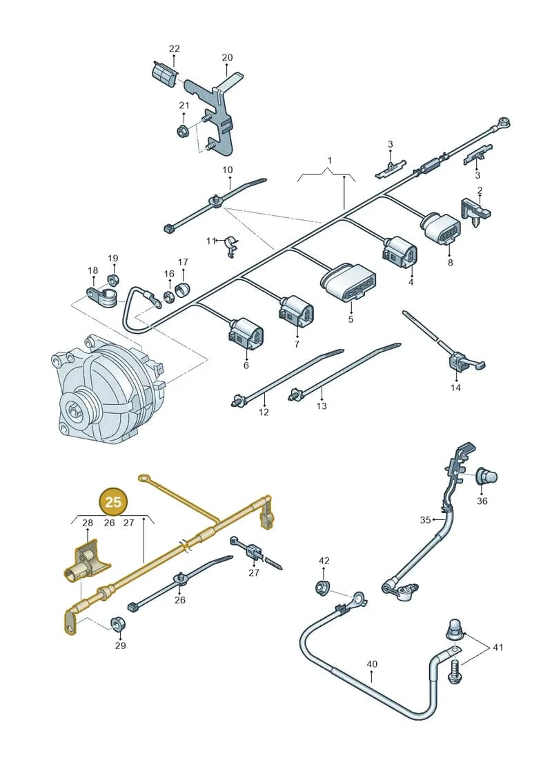 5Q0971228AL — Audi Q2 2.0 TDI (2016-2018) diagram 803972000, position 25