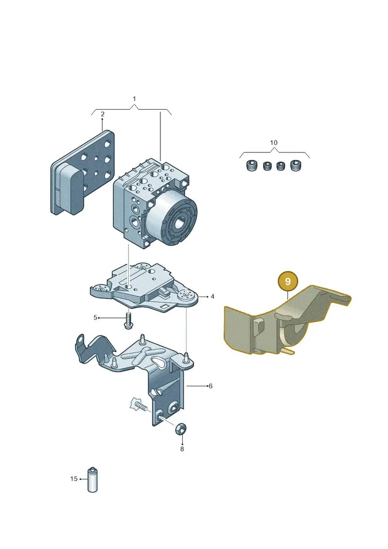 5Q1614321E — Audi Q2 2.0 TDI (2016-2018) diagram 746614000, position 9
