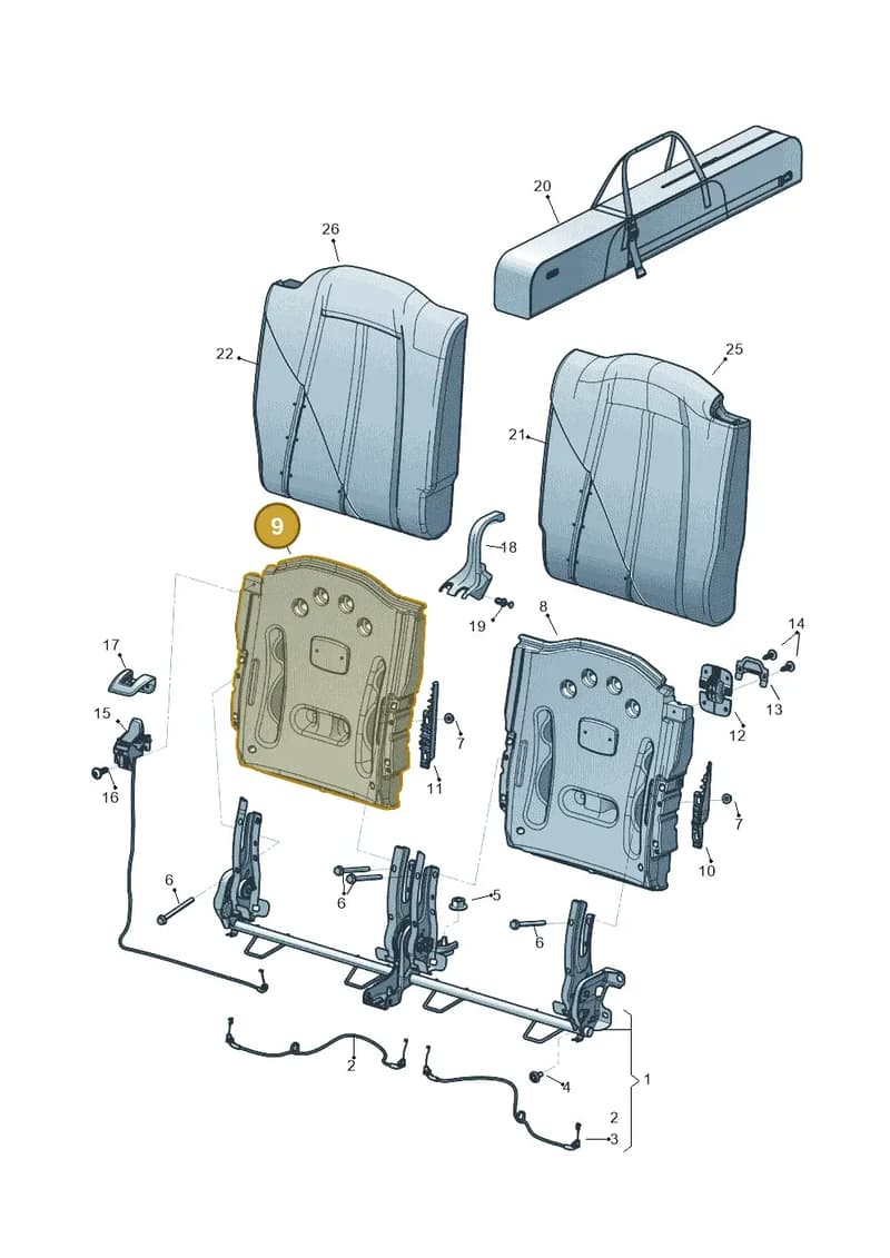 5Q7885504BLZ8 — Audi TTRS Coupe (2016-2023) diagram 850885700, position 9