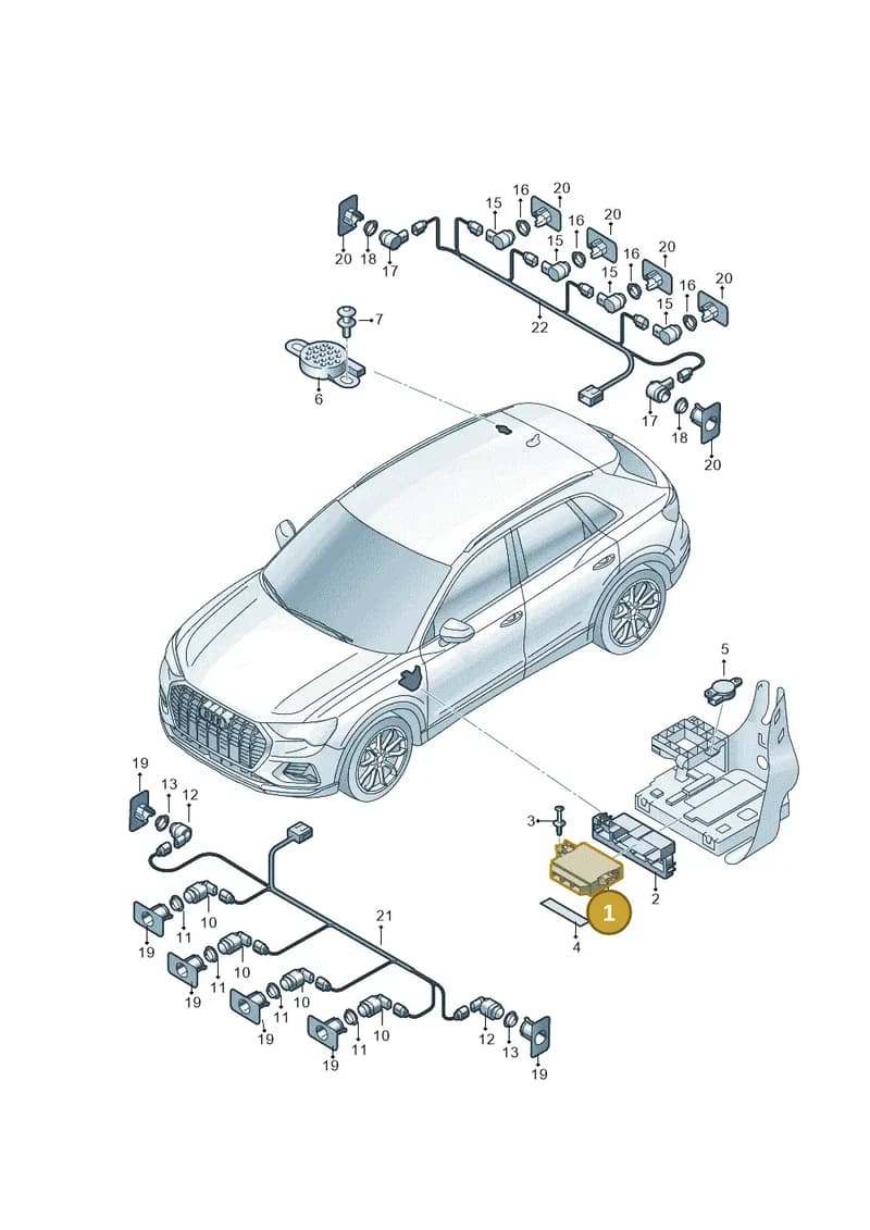 5QA919283H — Audi RSQ3 Sportback (2019-2024) diagram 597919020, position 1