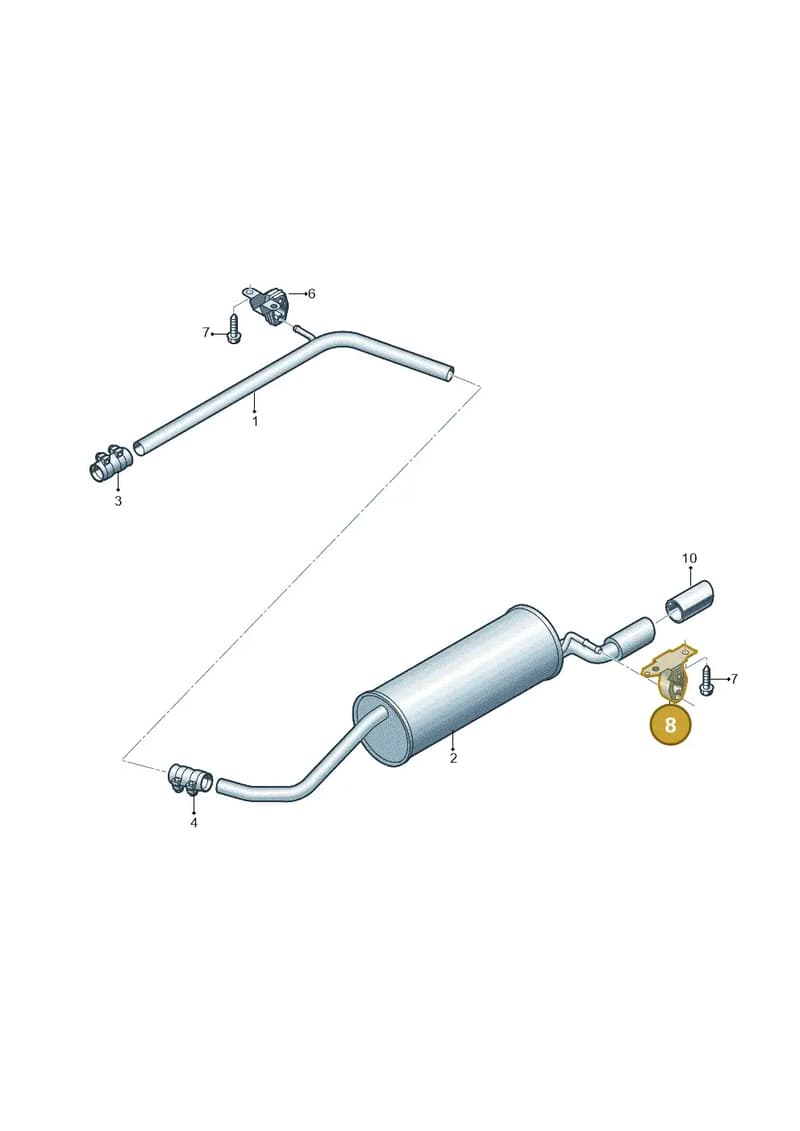 6Q0253144G — Audi A1 Sportback (2014-2018) diagram 792253940, position 8