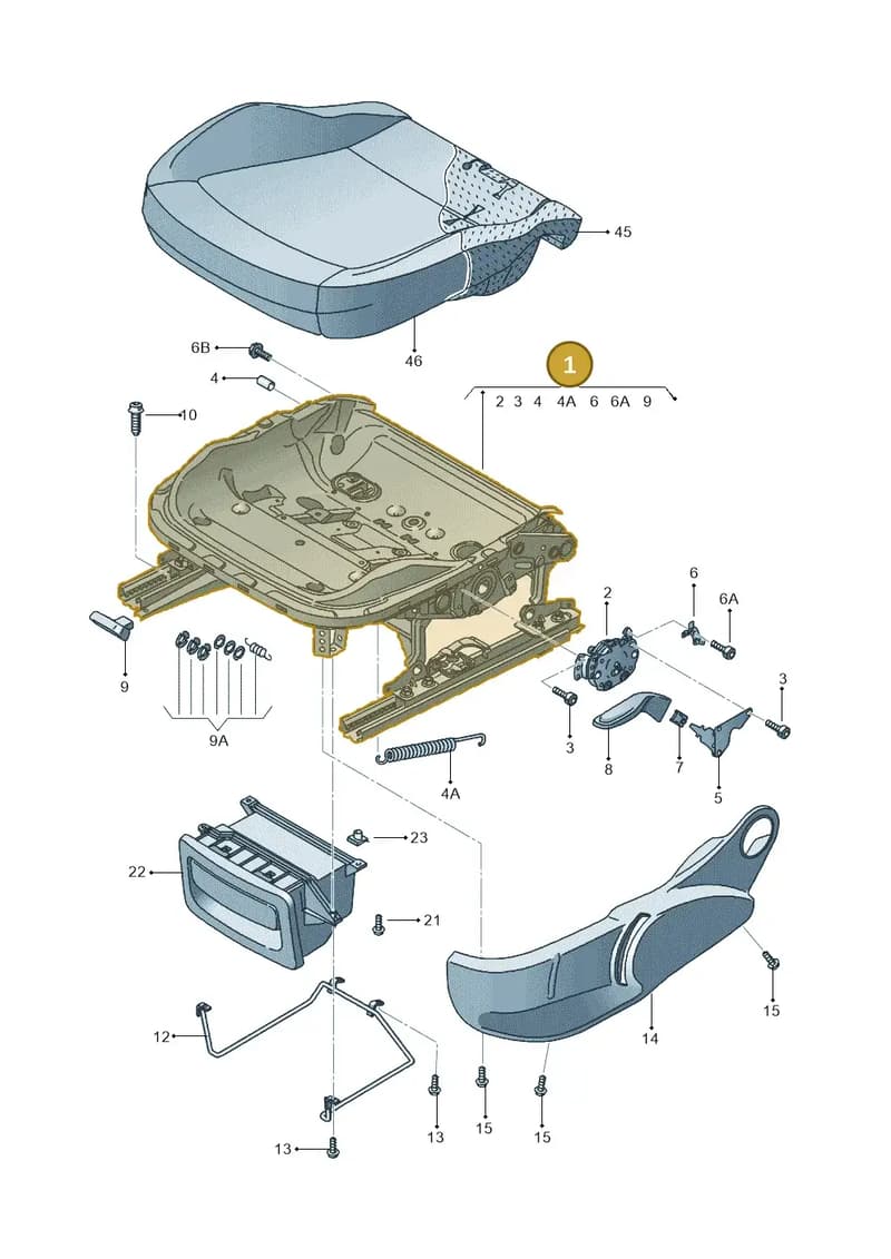 6Q4881106DC — SEAT Ibiza (2015-) diagram 639881000, position 1