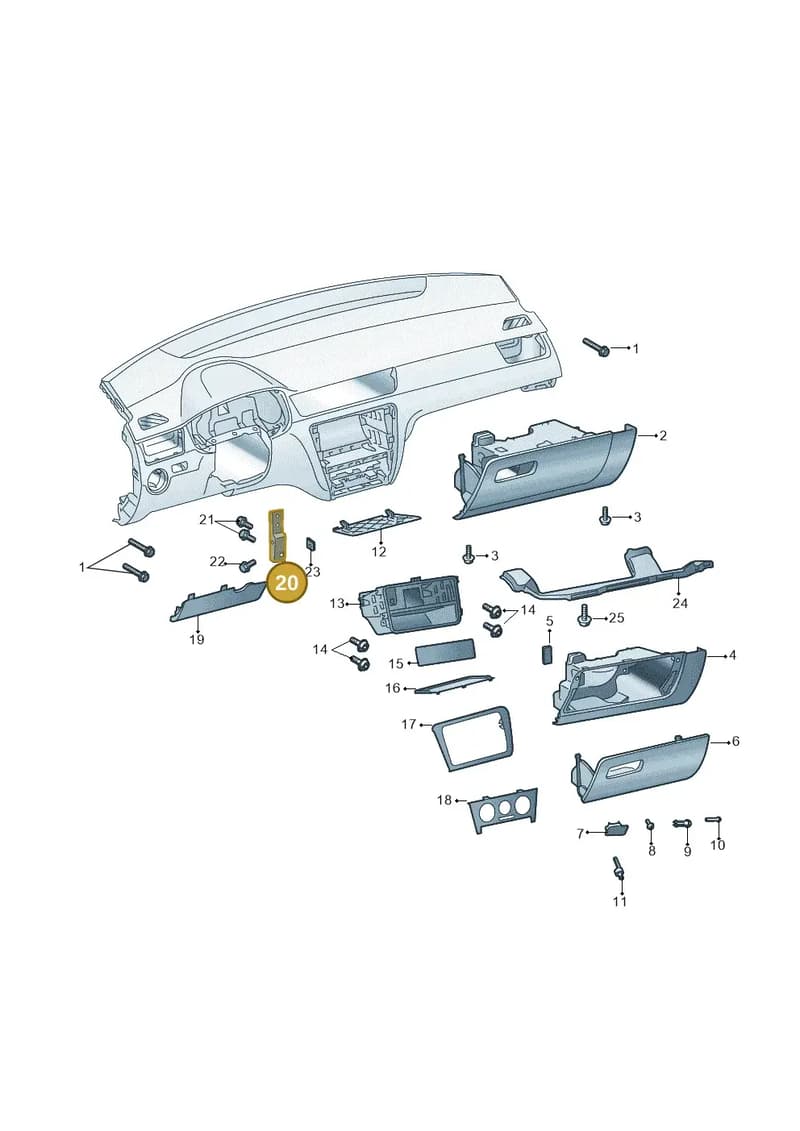 6R1857193 — SEAT Toledo (2015-2019) diagram 740857200, position 20