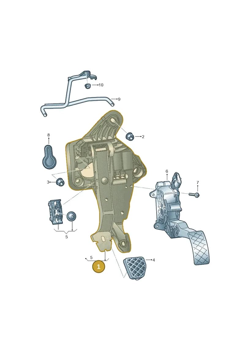 6R2721060A — Skoda Rapid (2012-2022) diagram 773721600, position 1