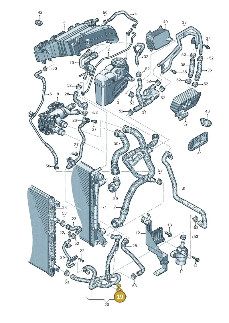 792121093 — Audi A6 (2018-2025) diagram 430121040, position 19
