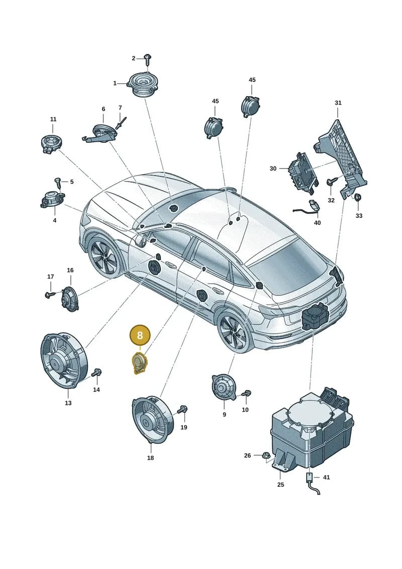 80A035399A — Audi Q6 e-tron (2023-2025) diagram f5s035350, position 8
