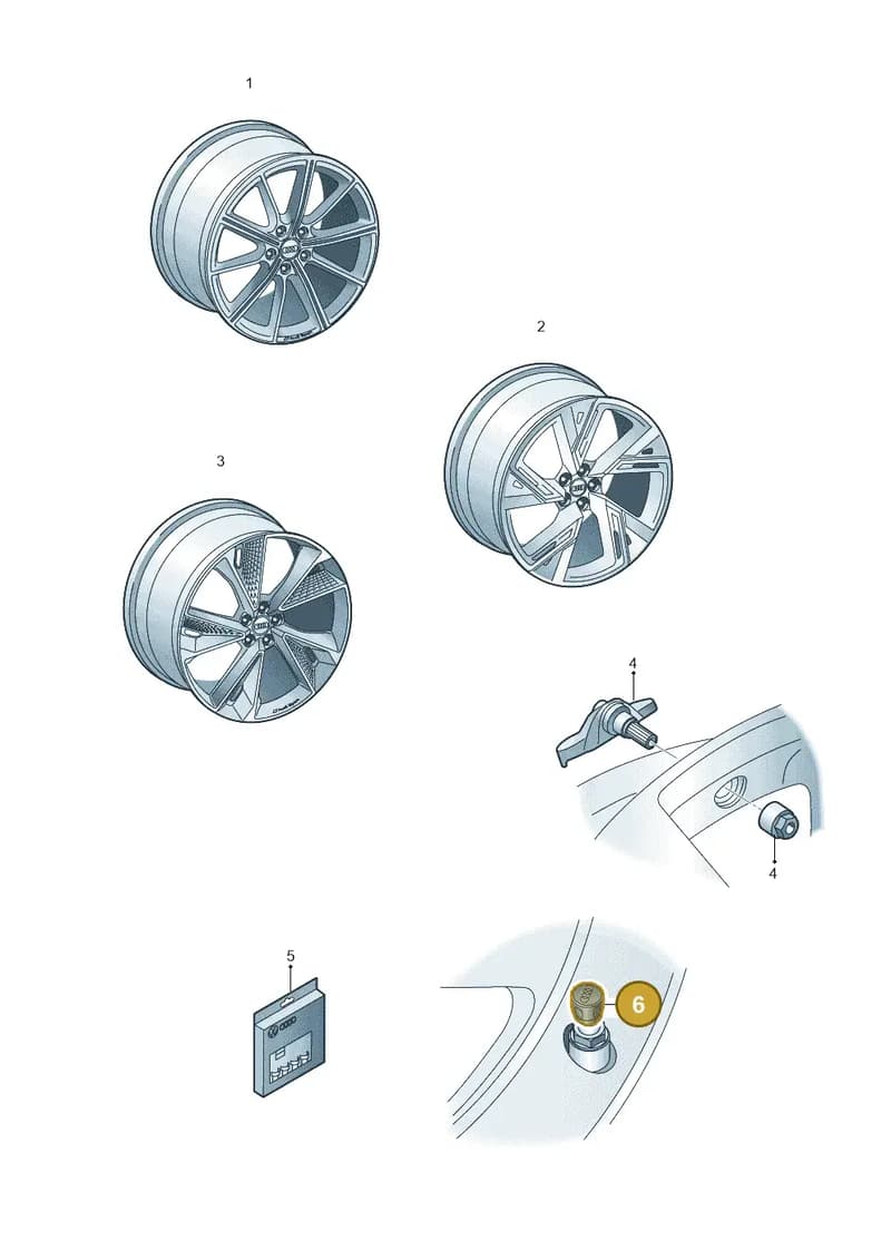 80A071215 — Audi RS6 Avant (2019-2025) diagram 537073010, position 6