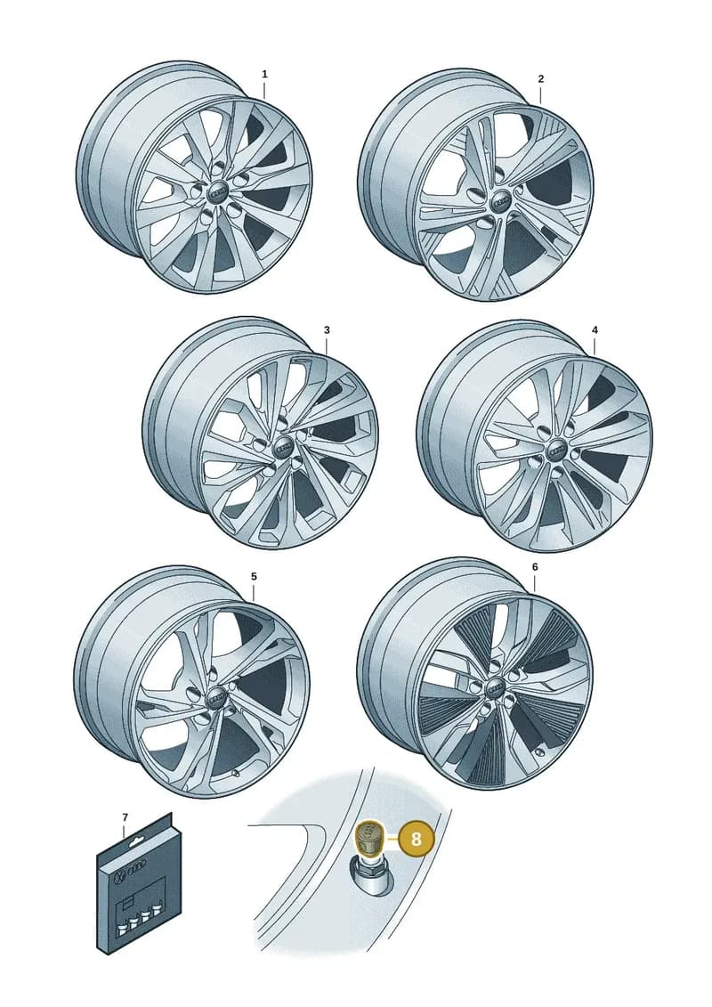 80A071215 — Audi Q6 e-tron (2023-2025) diagram f5s073010, position 8