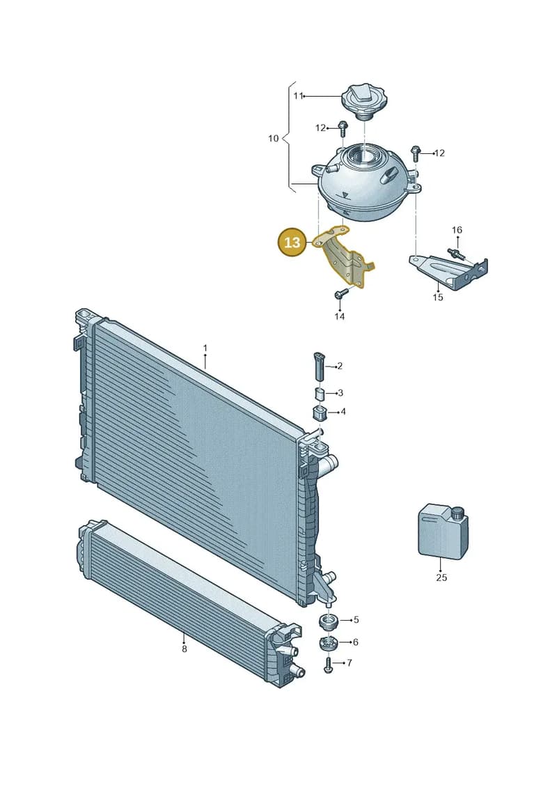 80A121232BH — Audi Q5 (2016-2025) diagram 896121000, position 13