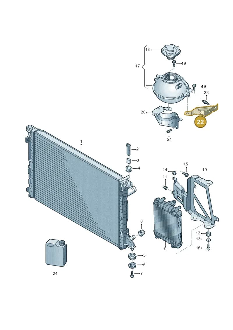 80A121232D — Audi Q5 (2016-2025) diagram 896121550, position 22
