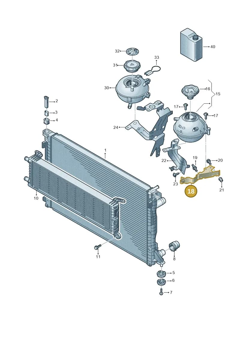 80A121260P — Audi Q5 (2016-2025) diagram 896121131, position 18