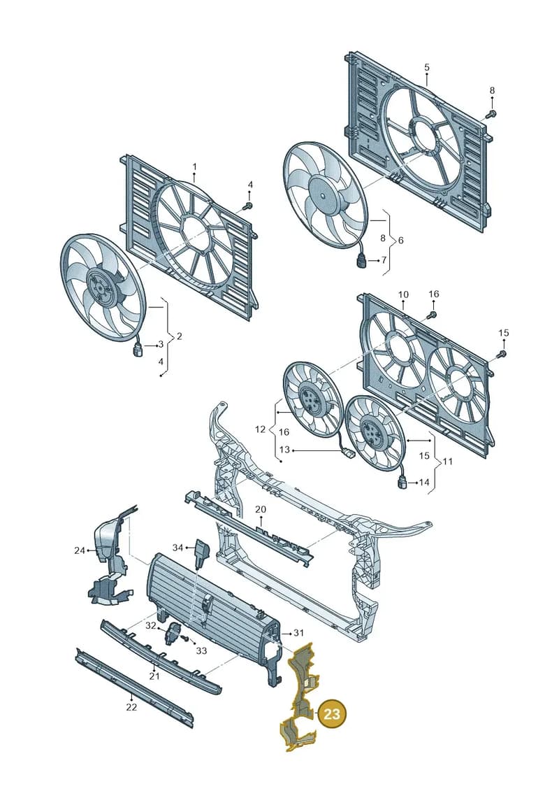 80A121283EF — Audi Q5 (2016-2025) diagram 896121905, position 23
