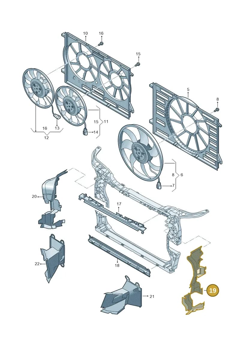 80A121283EQ — Audi Q5 (2016-2025) diagram 896121930, position 19