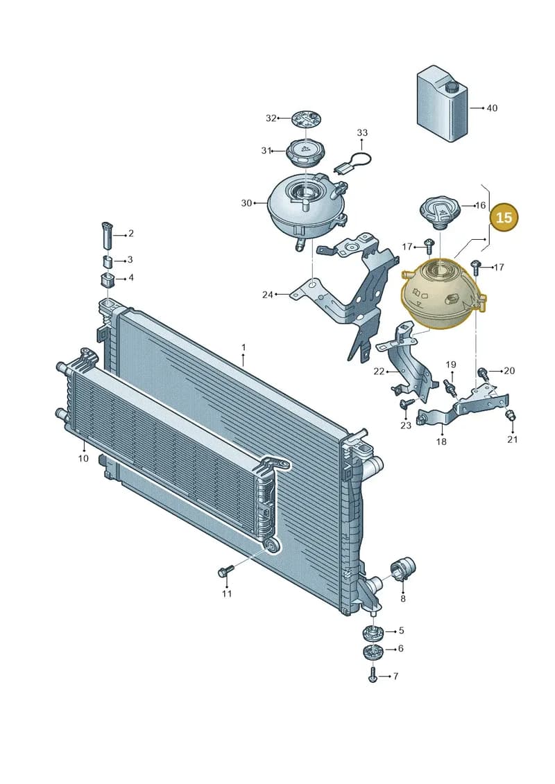 80A121405AQ — Audi Q5 (2016-2025) diagram 896121131, position 15