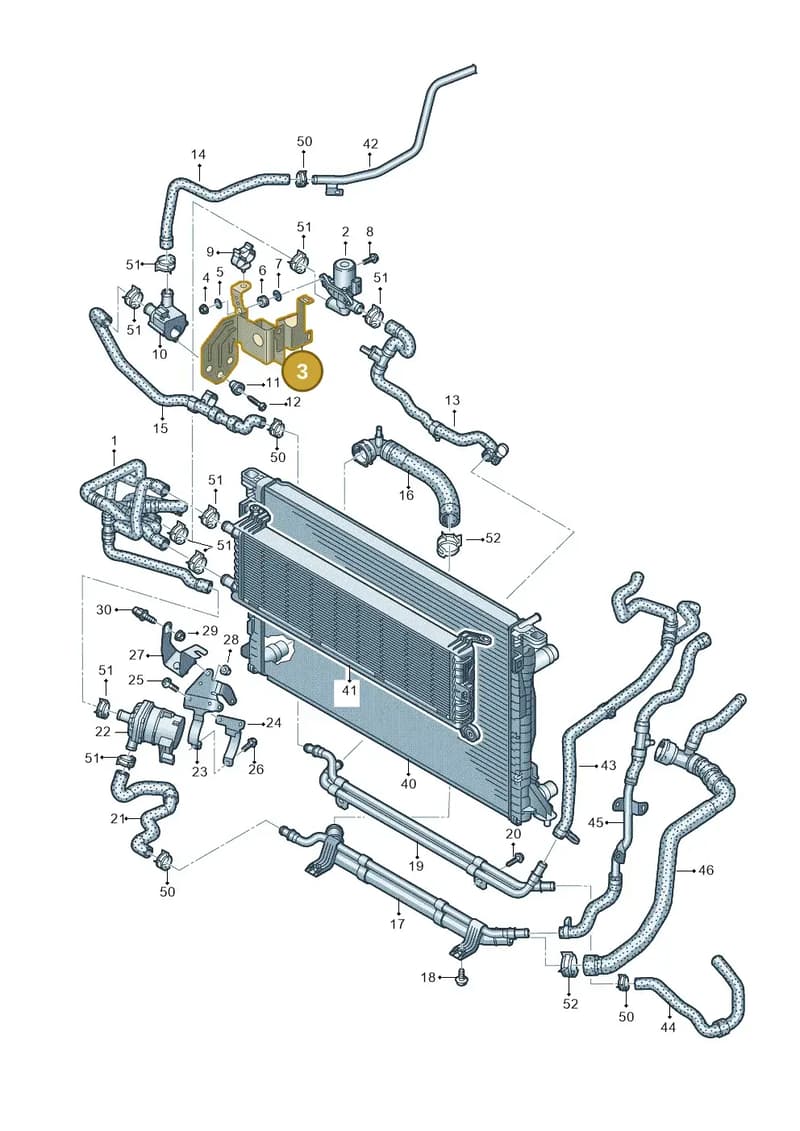 80A122061H — Audi Q5 (2016-2025) diagram 896121121, position 3