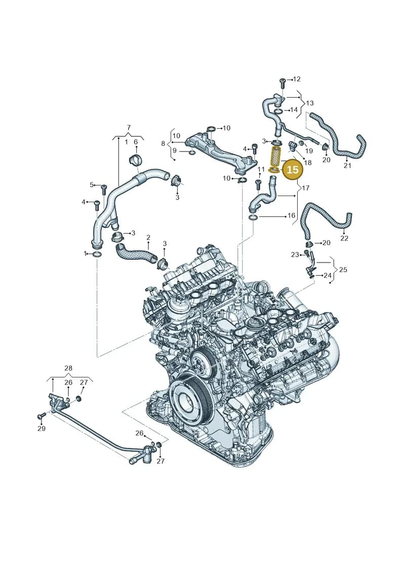80A122109AK — Audi Q5 (2016-2025) diagram 896121202, position 15
