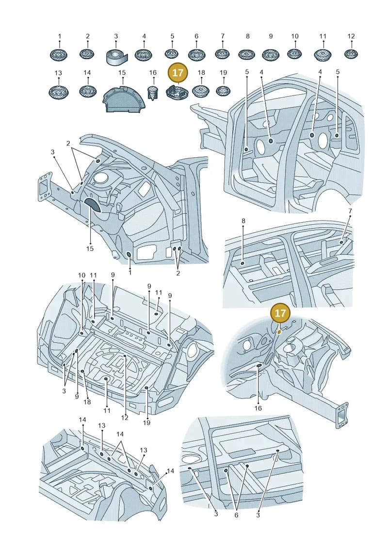 80A122291BJ — Audi Q5 (2016-2025) diagram 896803350, position 17