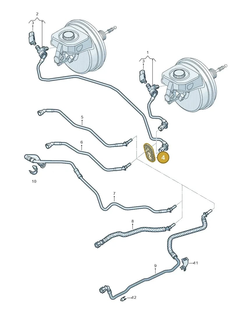 80A122291DE — Audi Q5 (2016-2025) diagram 896611700, position 4