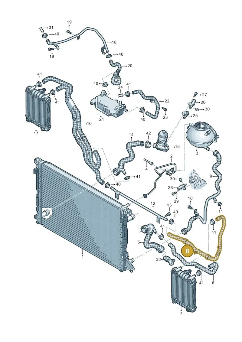 80A122901K — Audi Q5 (2016-2025) diagram 896121620, position 8