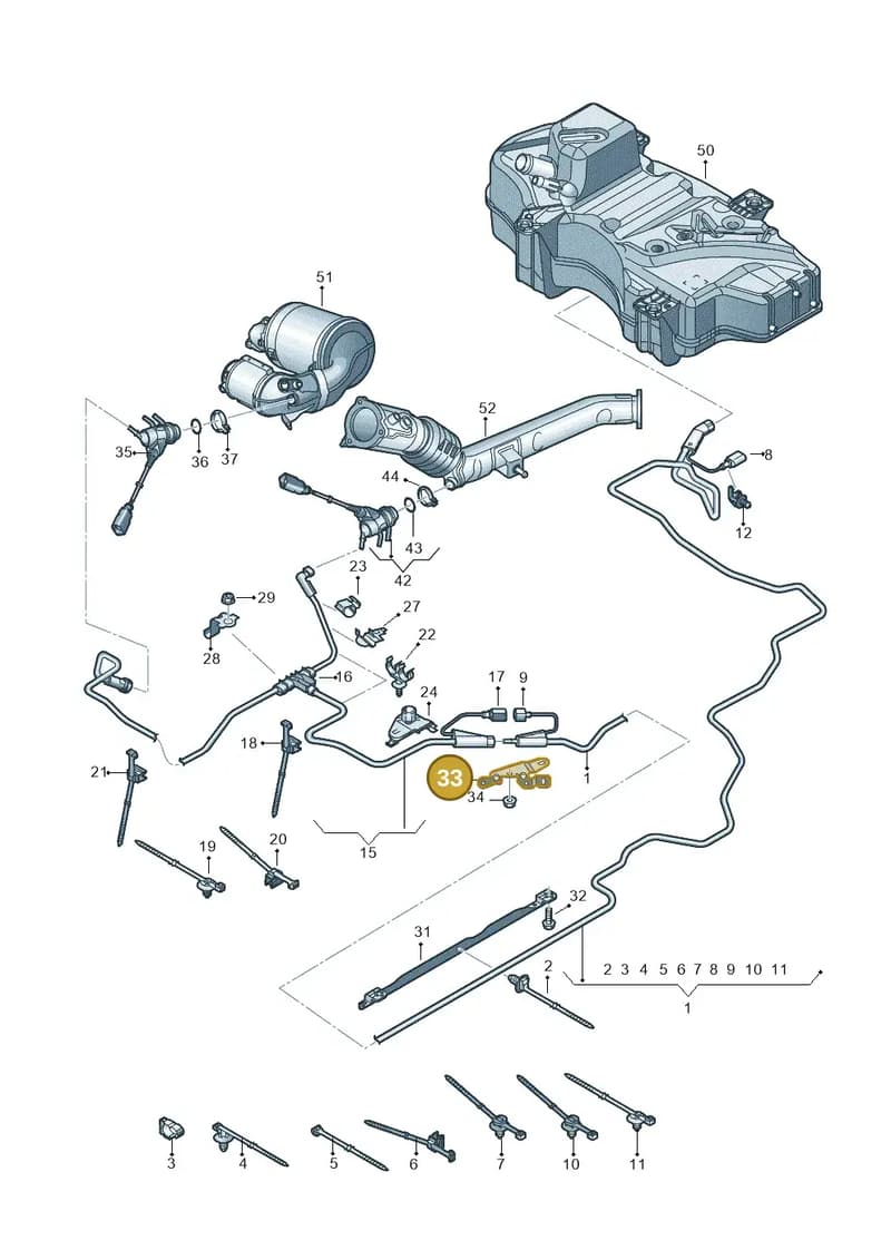 80A131035C — Audi Q5 (2016-2025) diagram 896201560, position 33