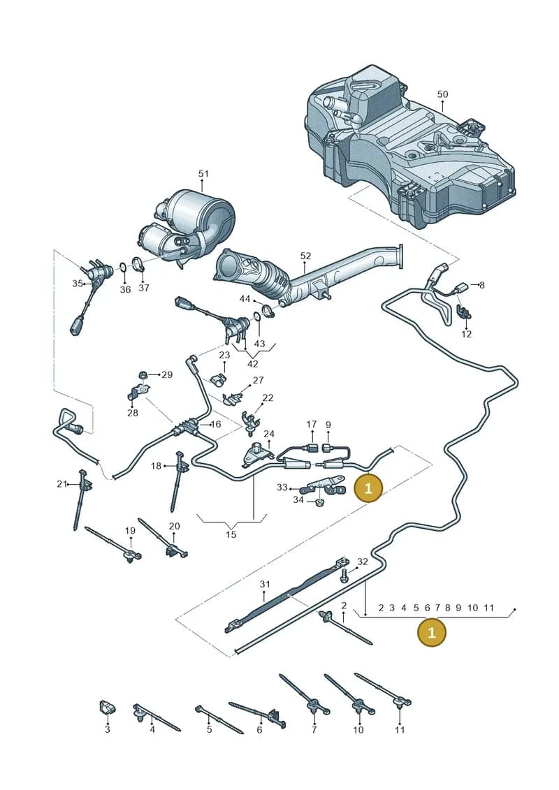 80A131962D — Audi Q5 (2016-2025) diagram 896201560, position 1