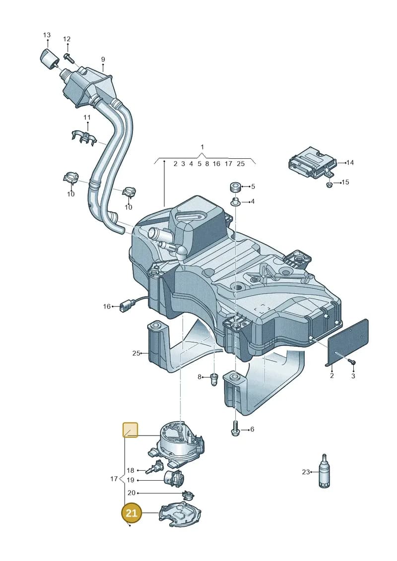 80A131973 — Audi Q5 (2016-2025) diagram 896201400, position 21