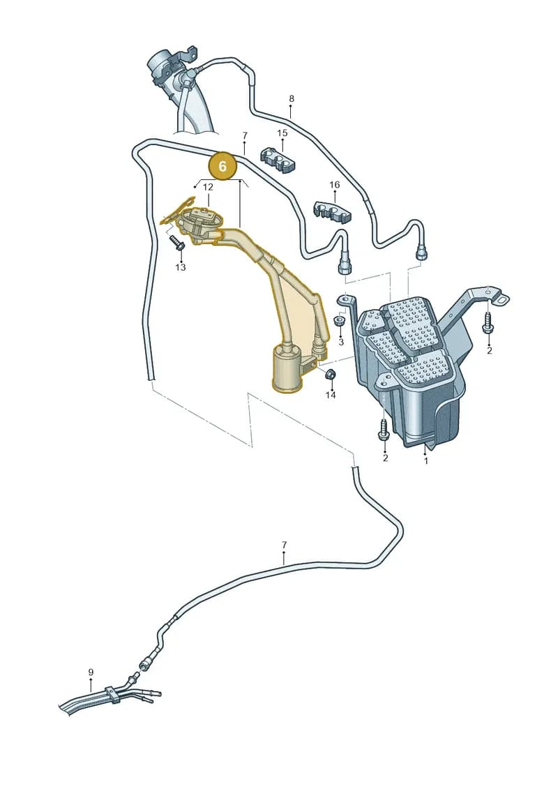 80A133366H — Audi Q5 (2016-2025) diagram 896201820, position 6