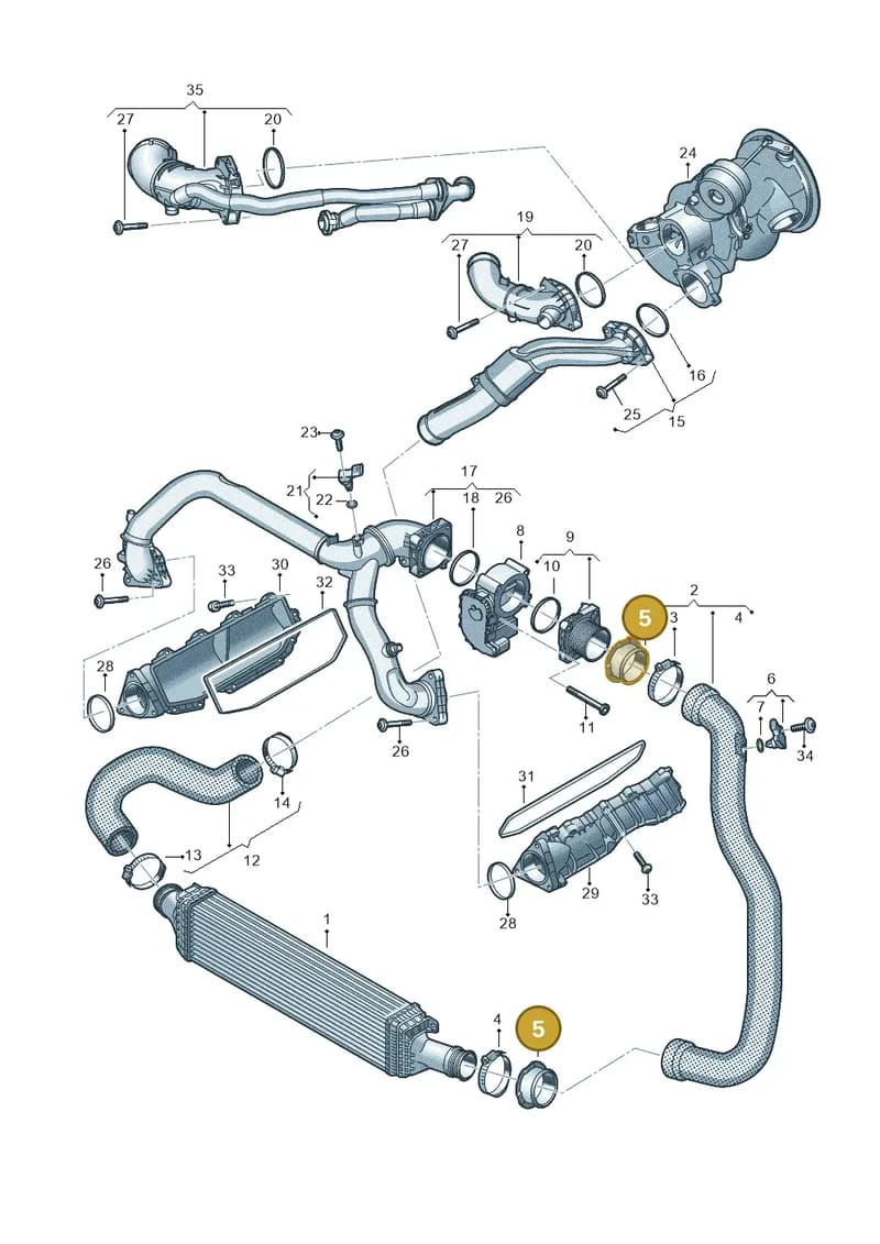 80A145117 — Audi Q5 (2016-2025) diagram 849145470, position 5