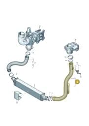 80A145673M Audi Pressure Pipe