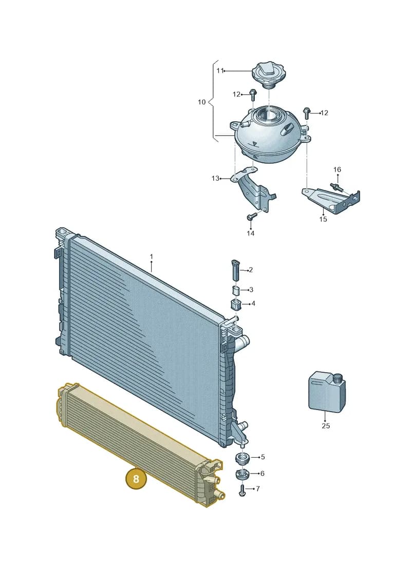 80A145804K — Audi Q5 (2016-2025) diagram 896121000, position 8