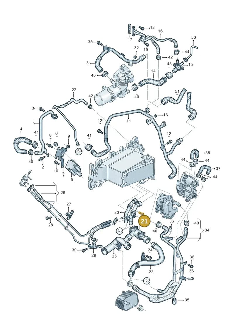 80A145920S — Audi Q5 (2016-2025) diagram 896121100, position 21