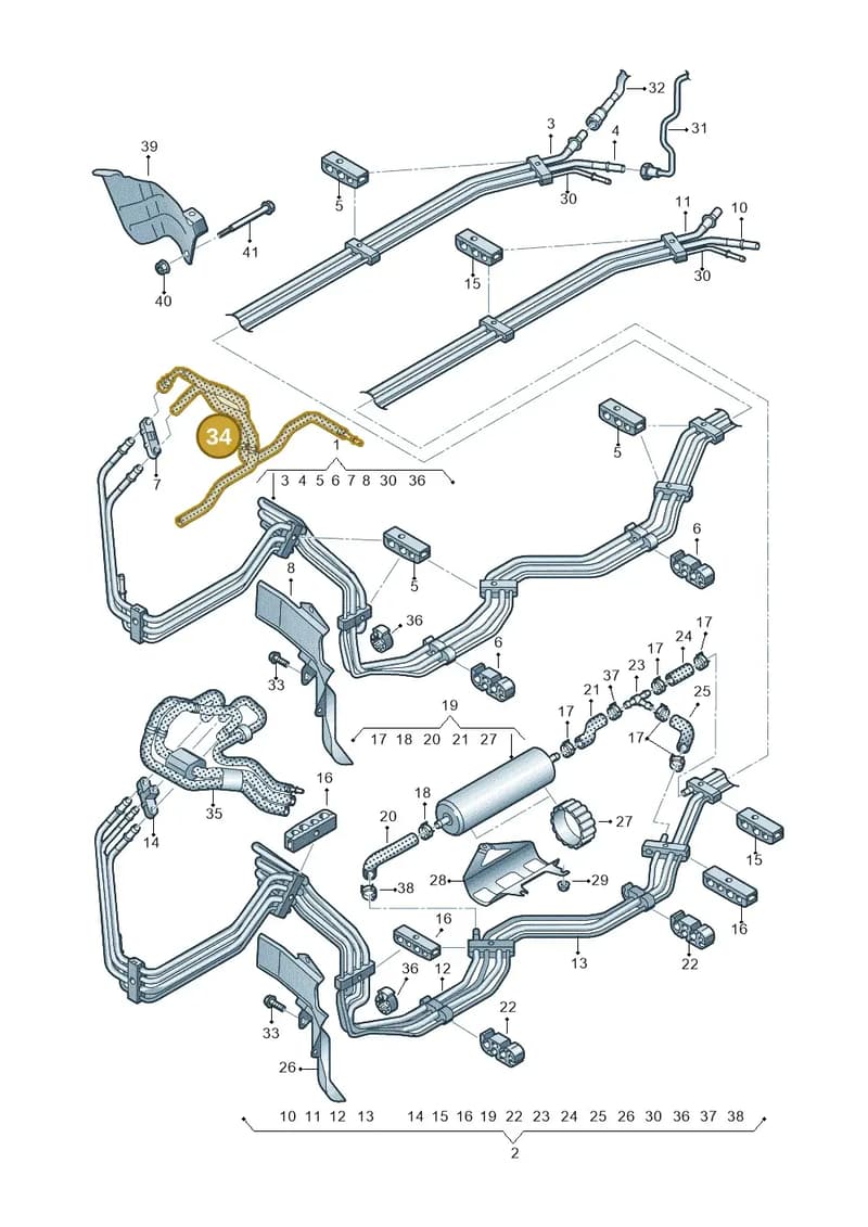 80A201214AQ — Audi Q5 (2016-2025) diagram 896201600, position 34