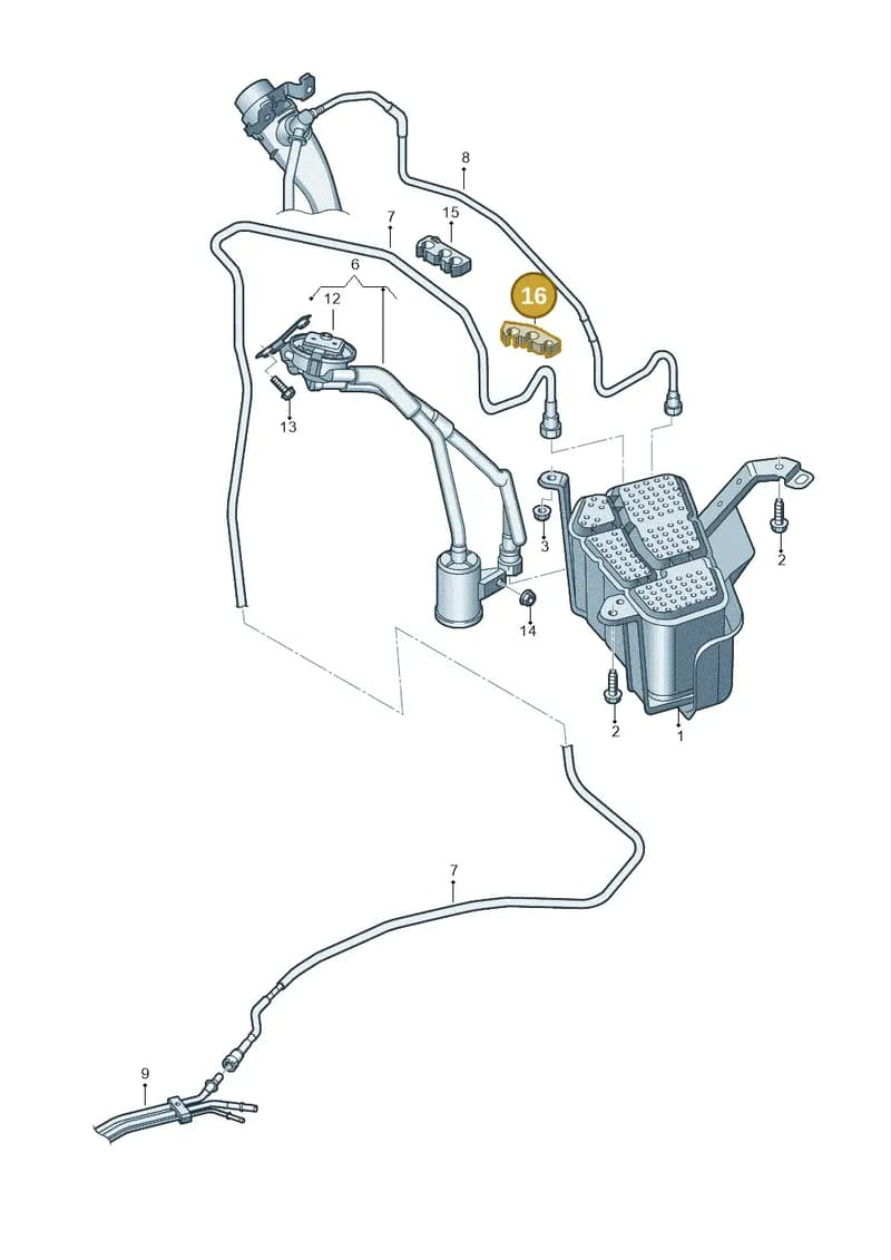 80A201449E — Audi Q5 (2016-2025) diagram 896201820, position 16