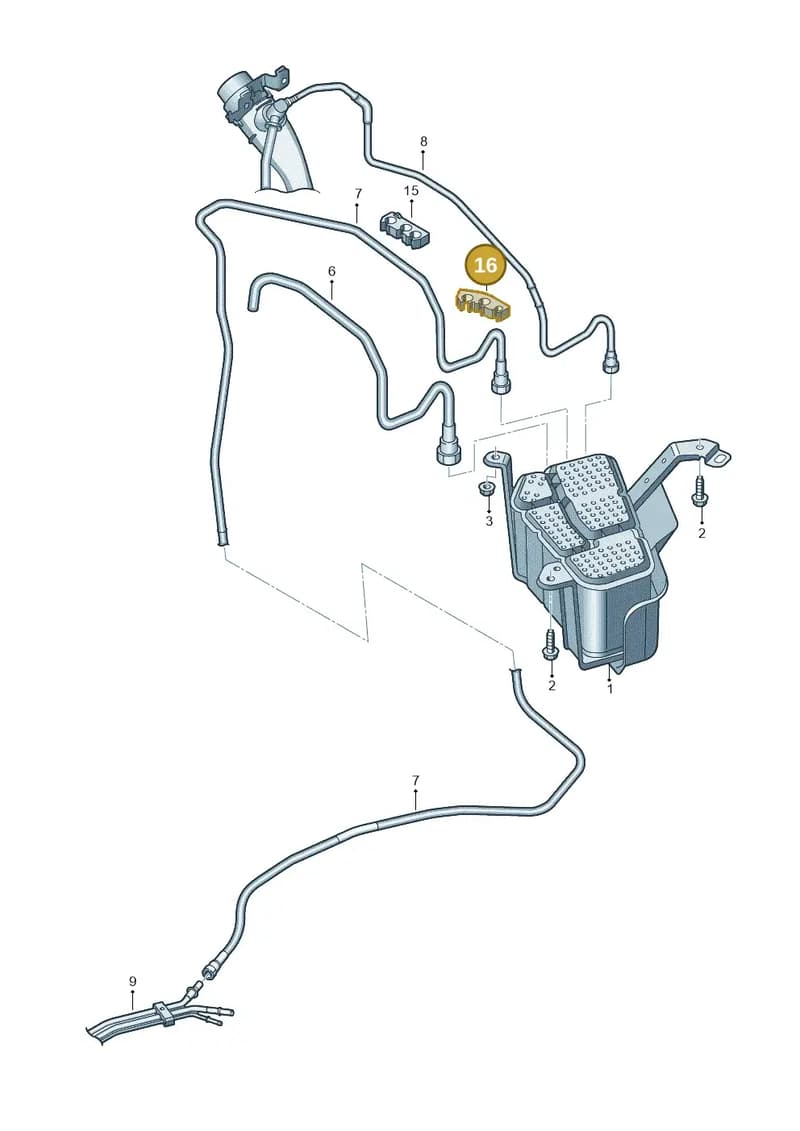 80A201449E — Audi Q5 (2016-2025) diagram 896201840, position 16