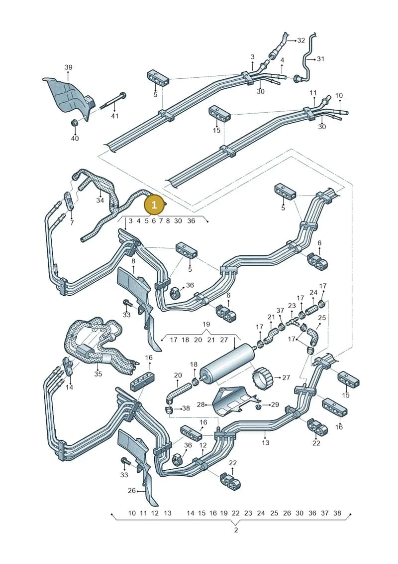 80A201544AL — Audi Q5 (2016-2025) diagram 896201600, position 1