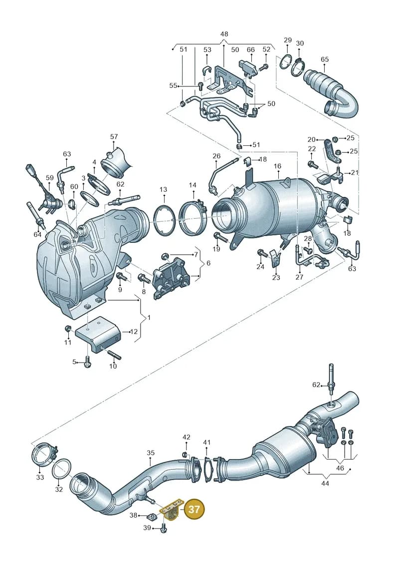 80A253099 — Audi Q5 (2016-2025) diagram 848253070, position 37