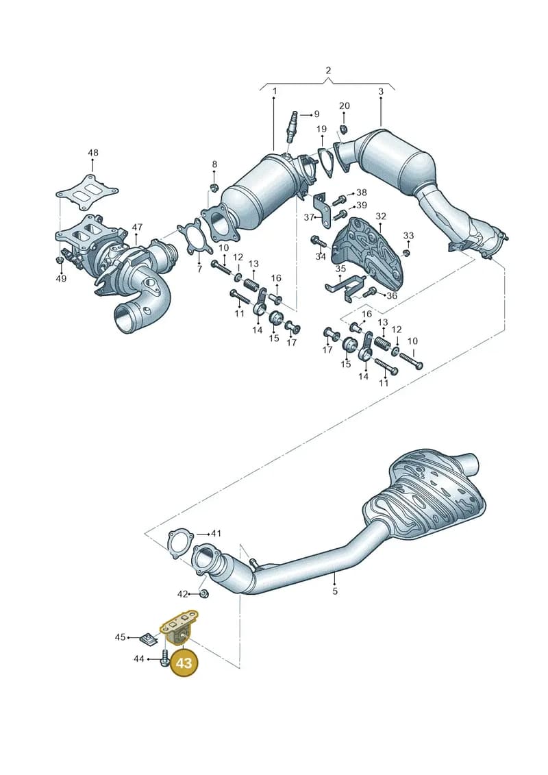 80A253099 — Audi Q5 (2016-2025) diagram 896253450, position 43