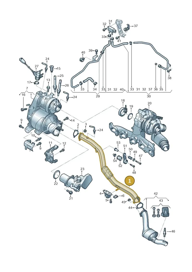 80A253350BC — Audi Q5 (2016-2025) diagram 896253650, position 1