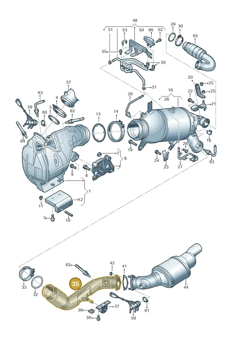 80A253350CD — Audi Q5 (2016-2025) diagram 430253640, position 35