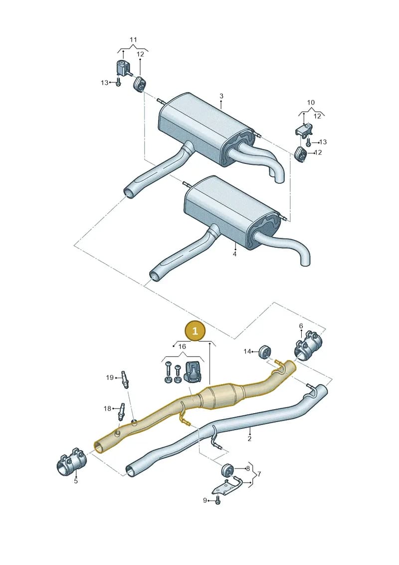 80A253409K — Audi Q5 (2016-2025) diagram 896253940, position 1