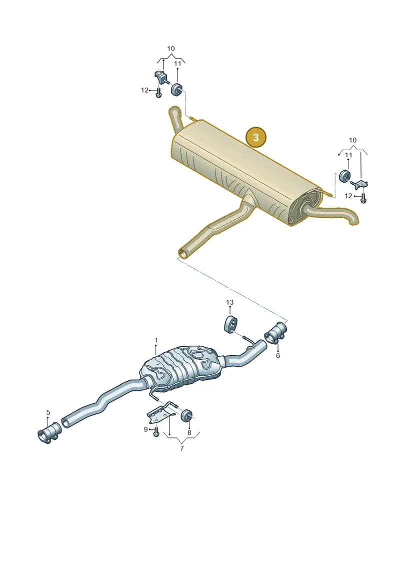 80A253609G — Audi Q5 (2016-2025) diagram 896253840, position 3