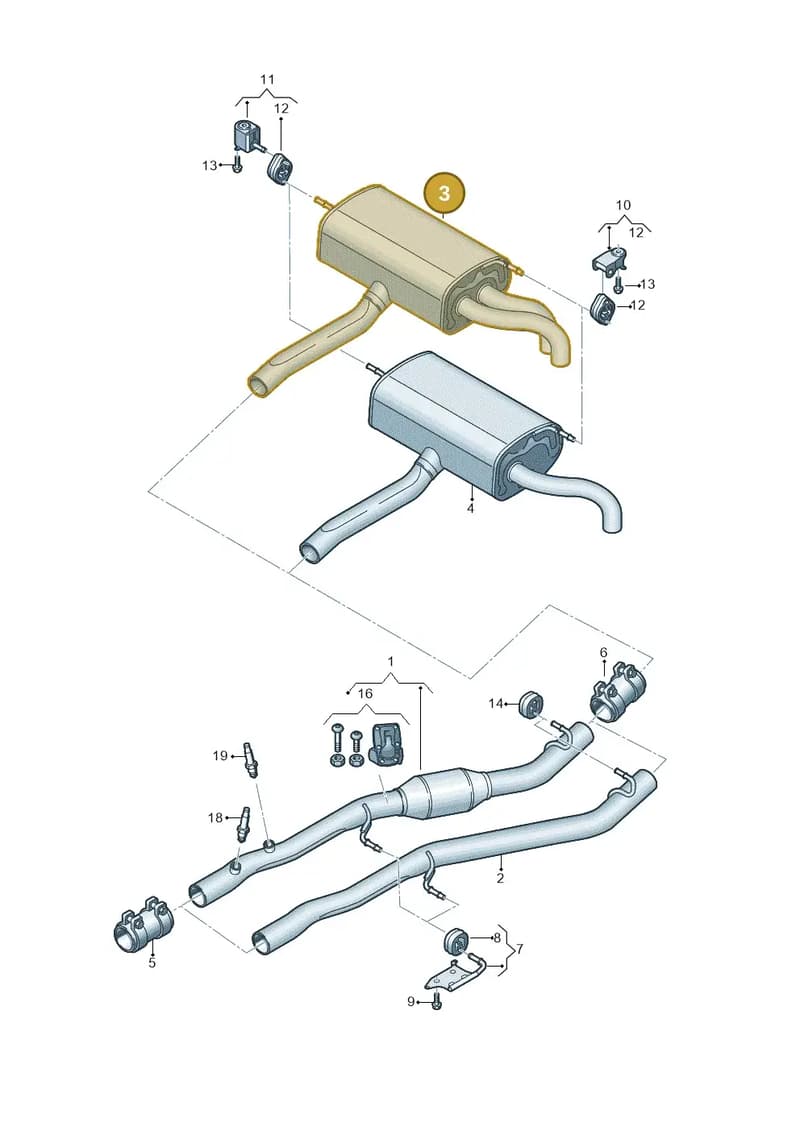 80A253609J — Audi Q5 (2016-2025) diagram 896253940, position 3