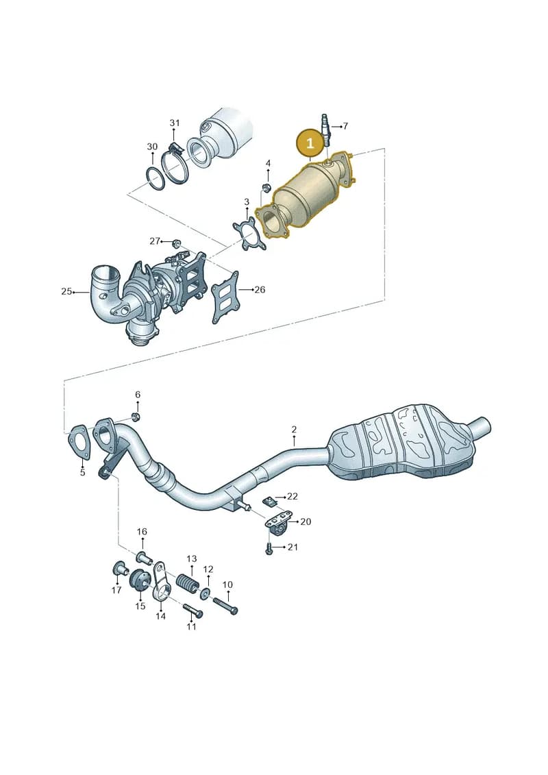 80A254252J — Audi Q5 (2016-2025) diagram 896253500, position 1