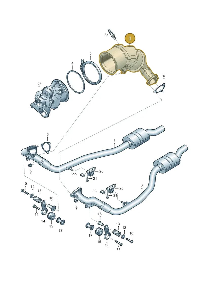 80A254252L — Audi Q5 (2016-2025) diagram 849253600, position 1