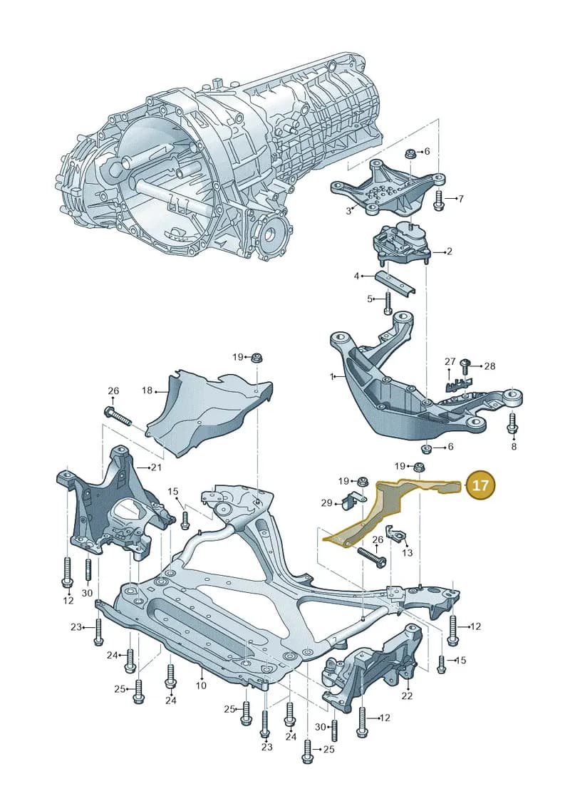 80A399299F — Audi Q5 (2016-2025) diagram 849399200, position 17