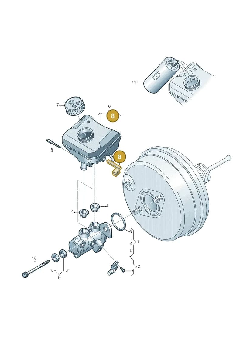 80A611377 — Audi Q5 (2016-2025) diagram 896611100, position 8