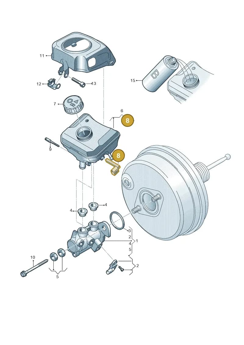 80A611377 — Audi A6 (2018-2025) diagram 435611100, position 8