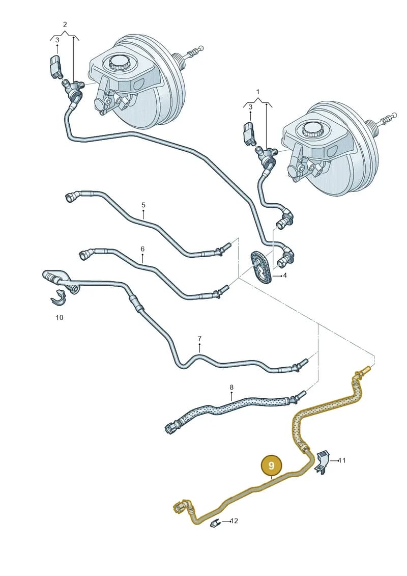 80A611931AM — Audi Q5 (2016-2025) diagram 896611700, position 9