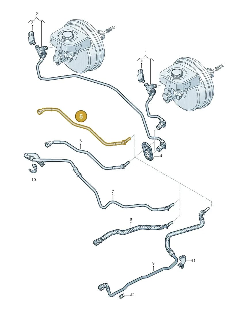 80A611931AS — Audi Q5 (2016-2025) diagram 896611700, position 5